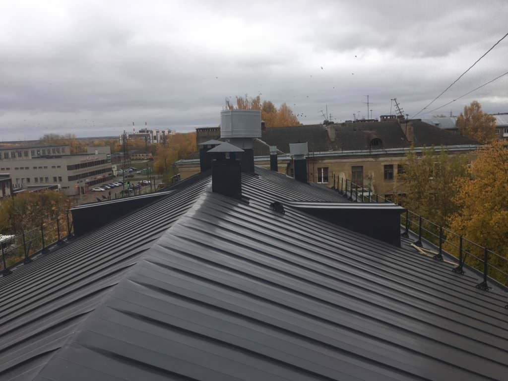 Монтаж фальцевой кровли