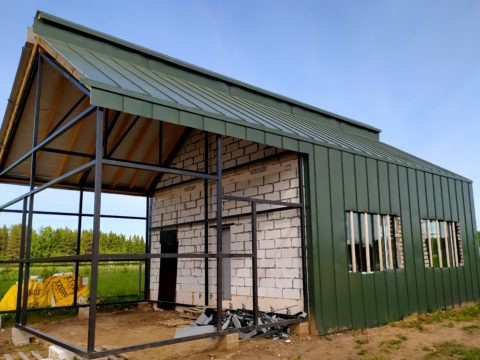 Монтаж фальцевой кровли