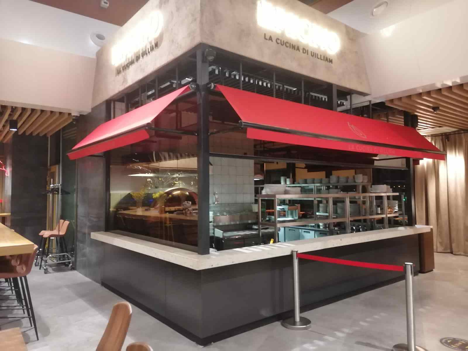 Lumicino. Рублёвский привоз. Конструкция зоны ресторана