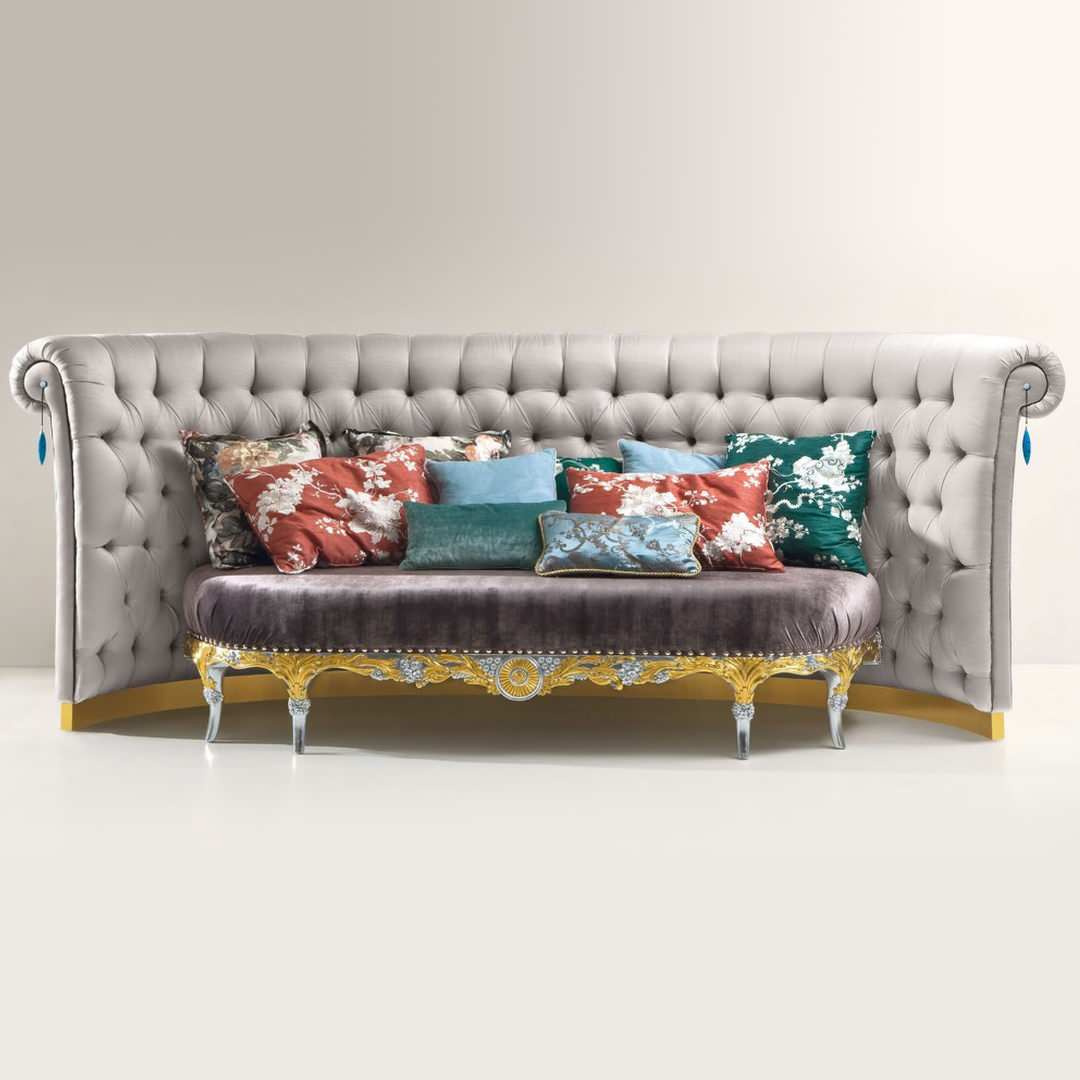 Диван с закругленной спинкой