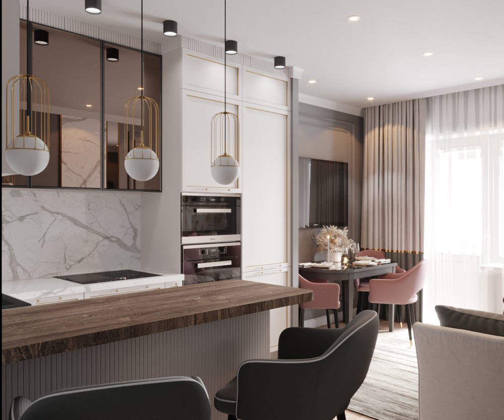 Кухня-гостиная на Московском