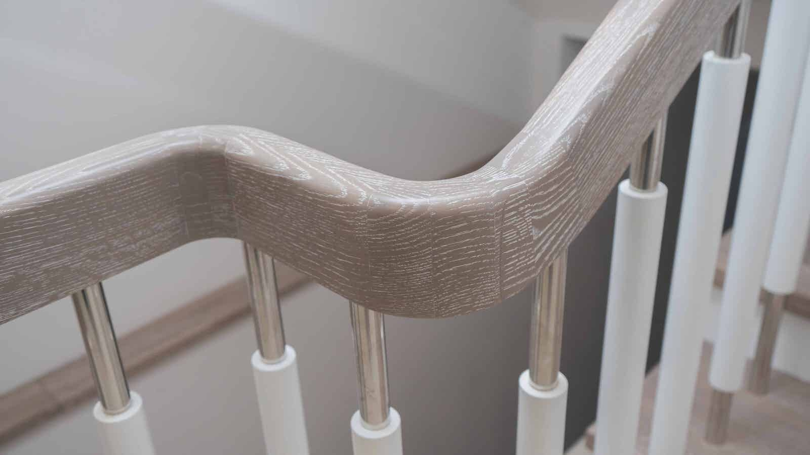 Проект 2 - Обшивка бетонной лестницы дубом и буком в Московской области