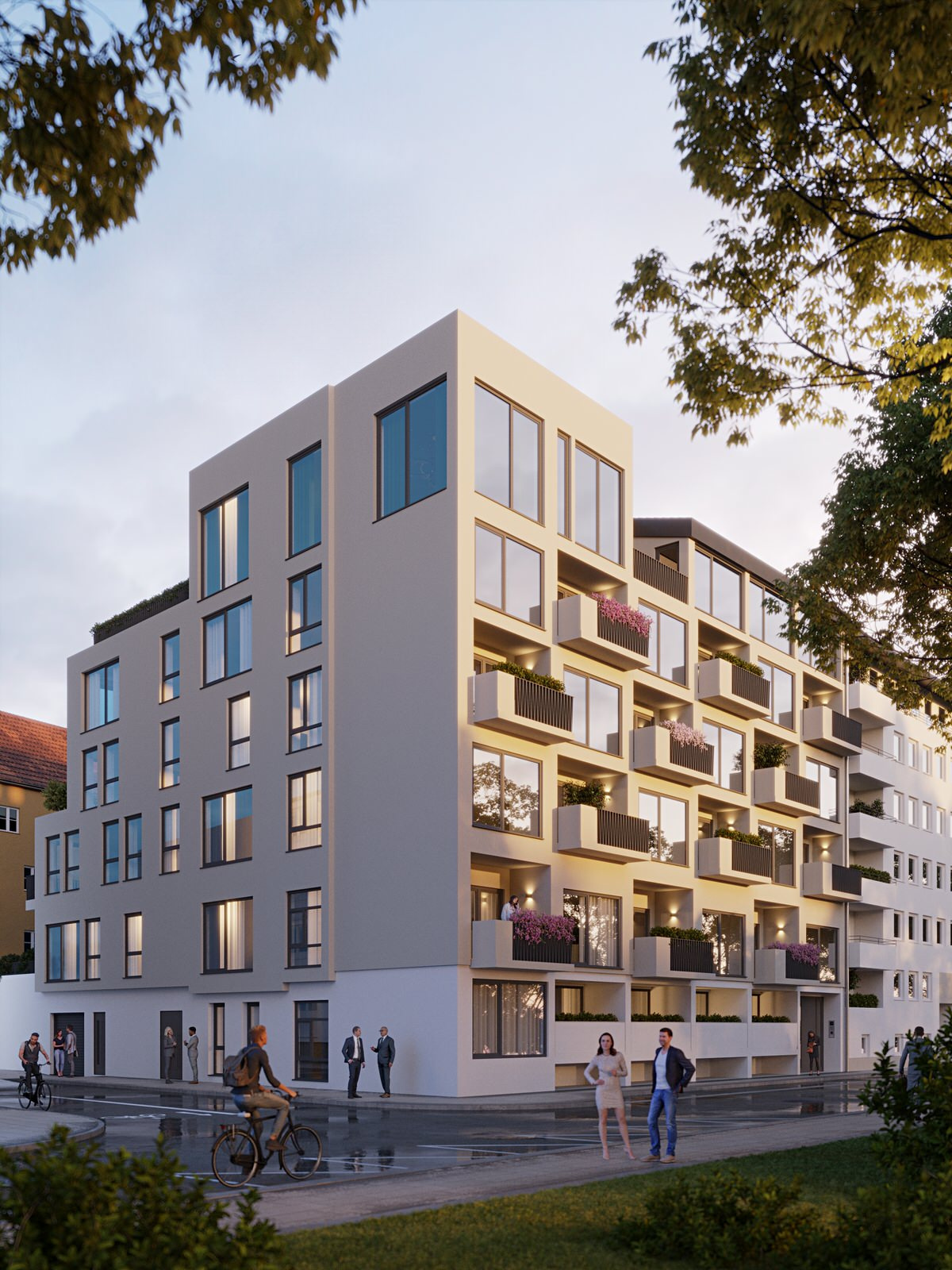 Neubau einer modernen Wohnanlage