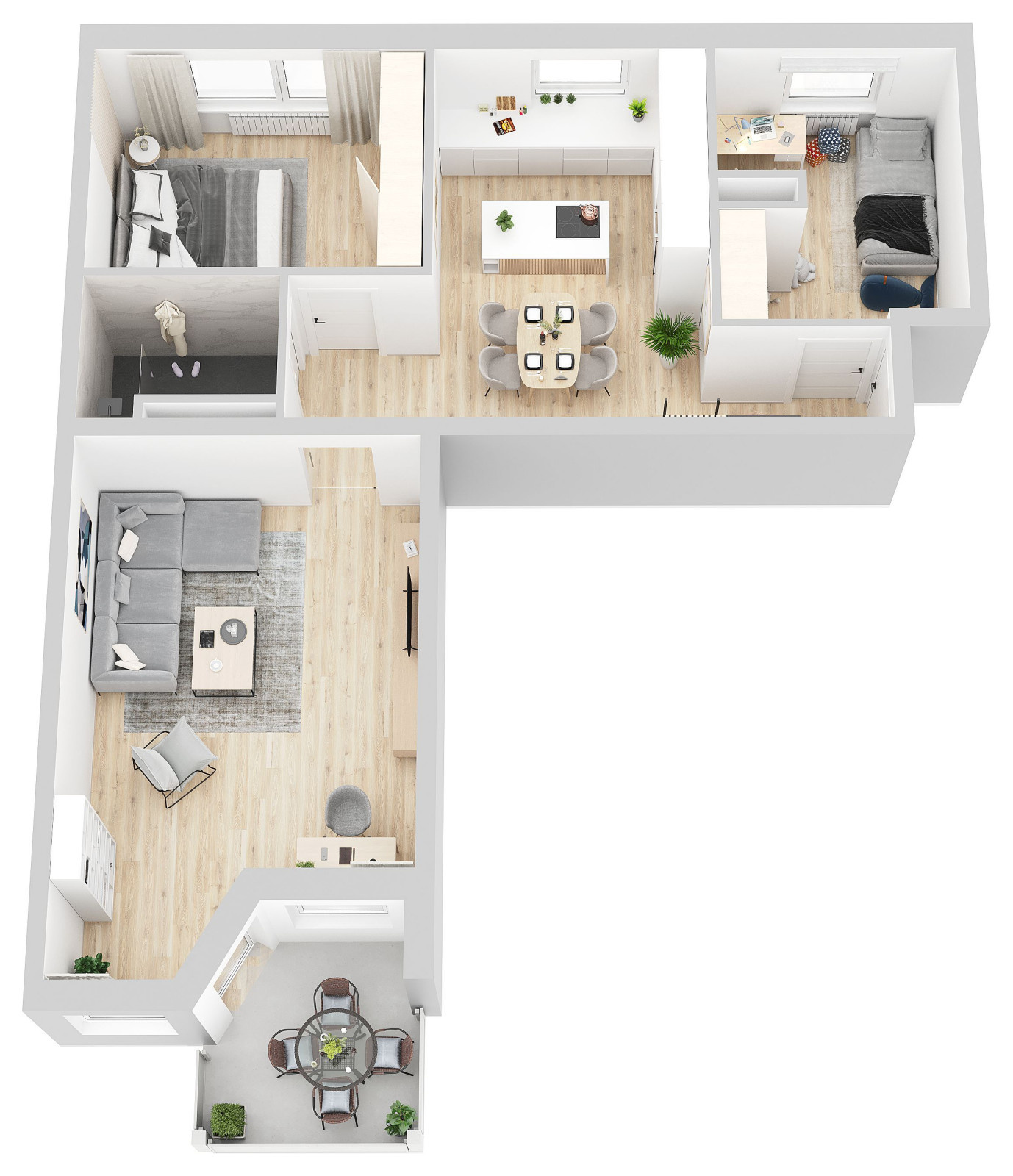 Innenvisualisierungen und 3D Grundrisse