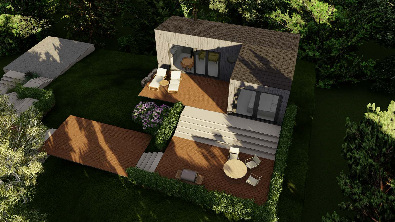 проект благоустройства участка на сложном рельефе