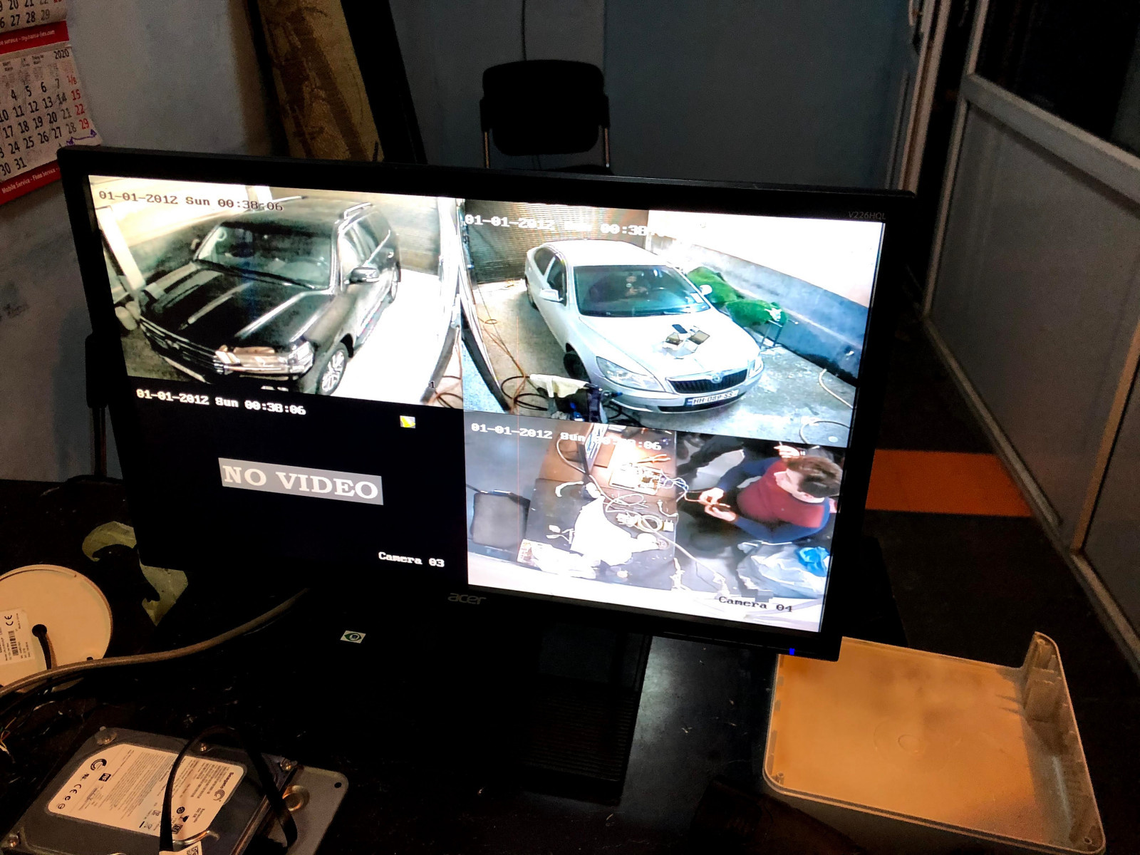 Установка видео камер