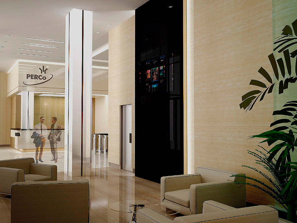 Концепция входной зоны офиса производственной компании