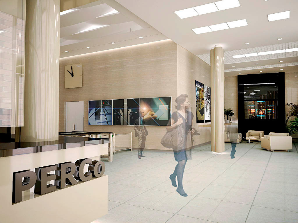 Концепция входной зоны офиса производственной компании