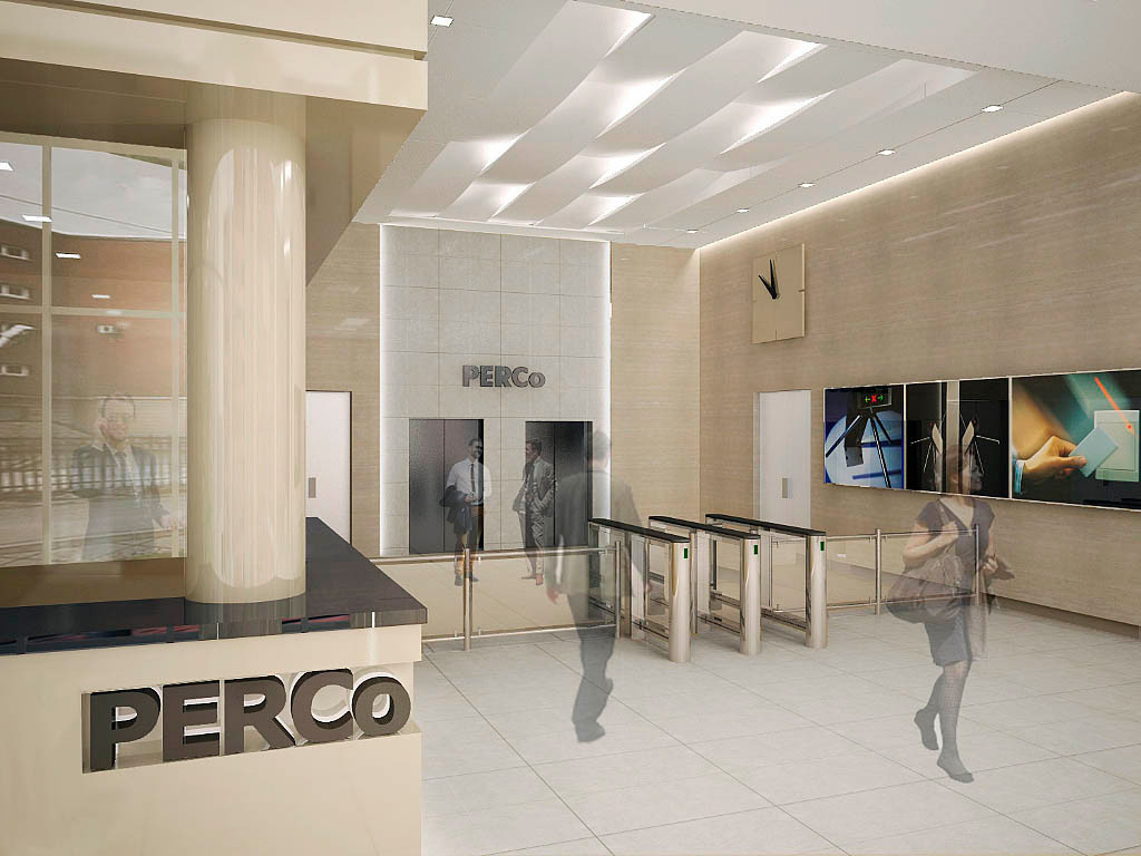 Концепция входной зоны офиса производственной компании