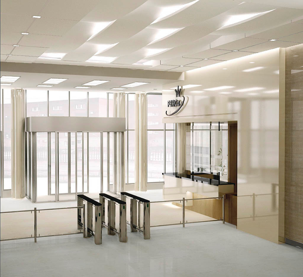 Концепция входной зоны офиса производственной компании