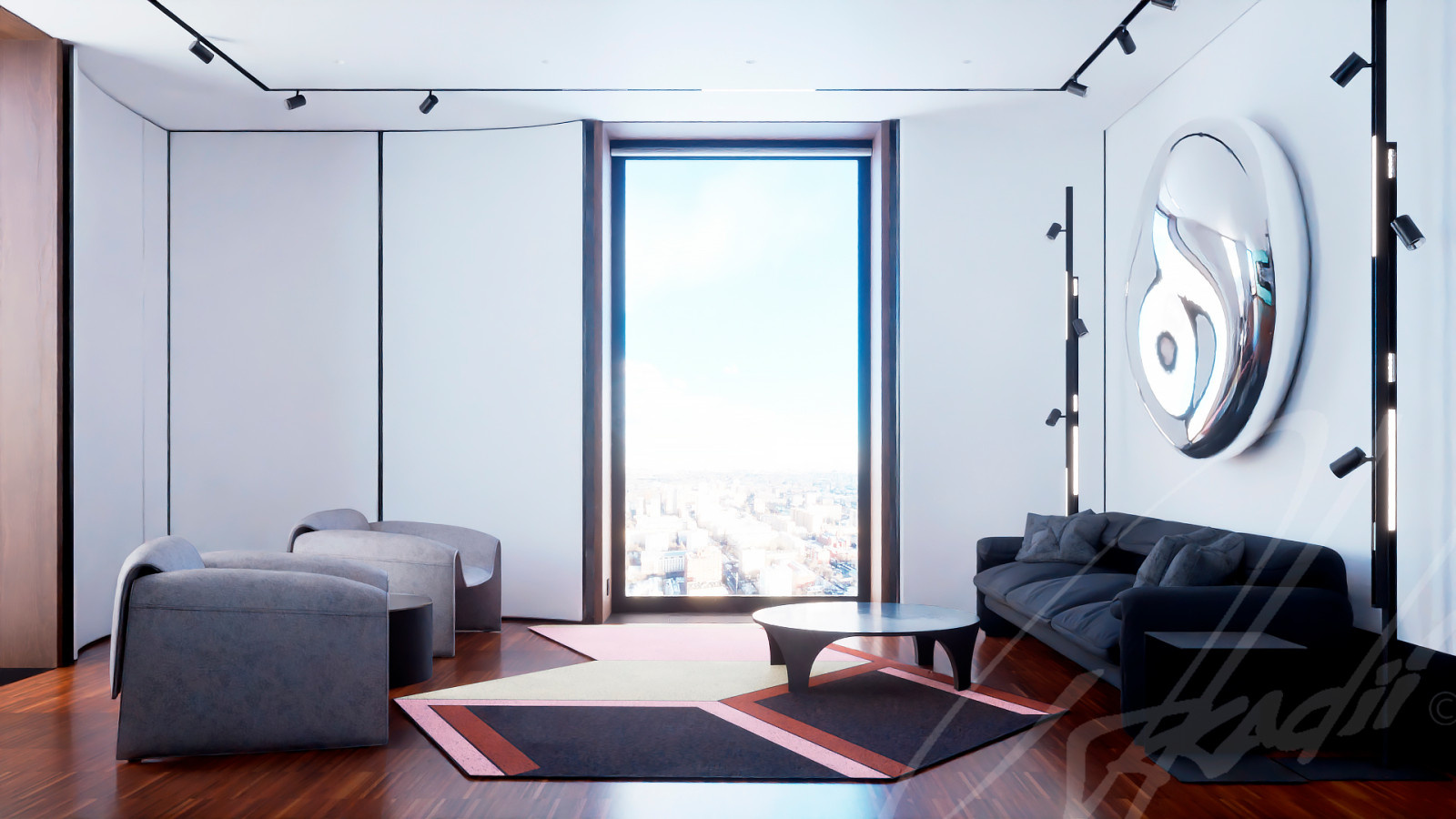 Interior design of Apartment 252 (main room) by Arkadii Olshevksyi
