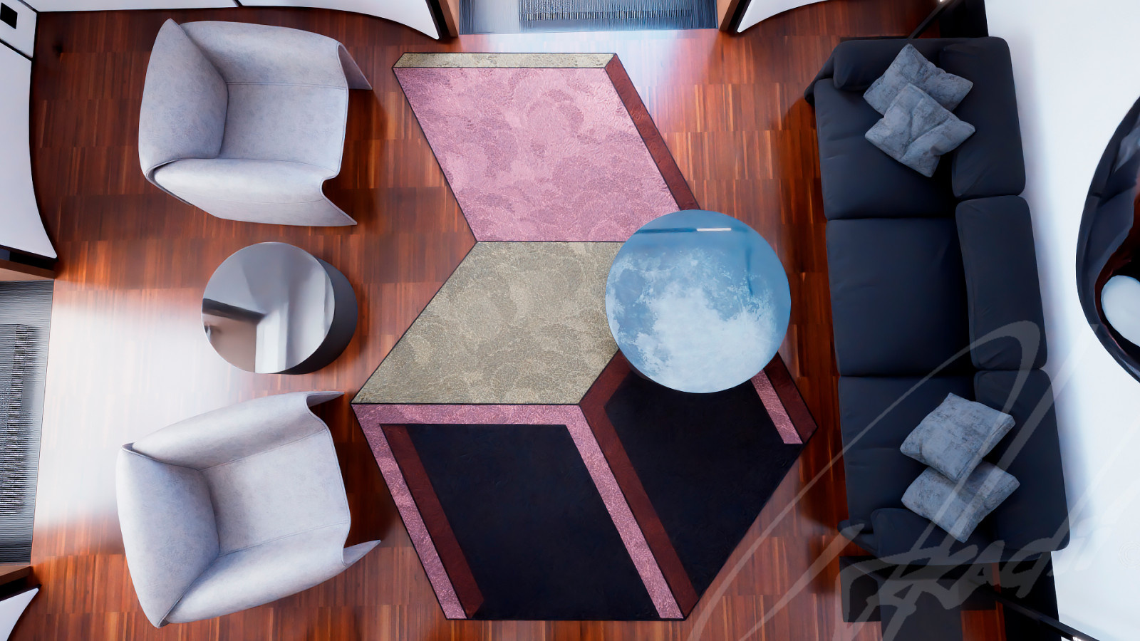 Interior design of Apartment 252 (main room) by Arkadii Olshevksyi