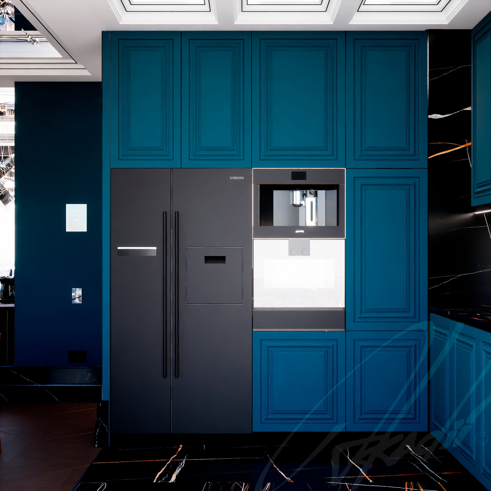 Apartment 1556 art deco design by Arkadii Olshevskyi