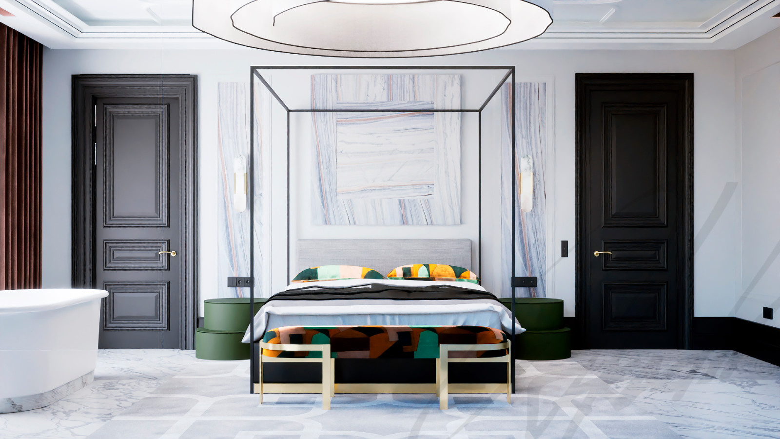 Apartment 1556 art deco design by Arkadii Olshevskyi
