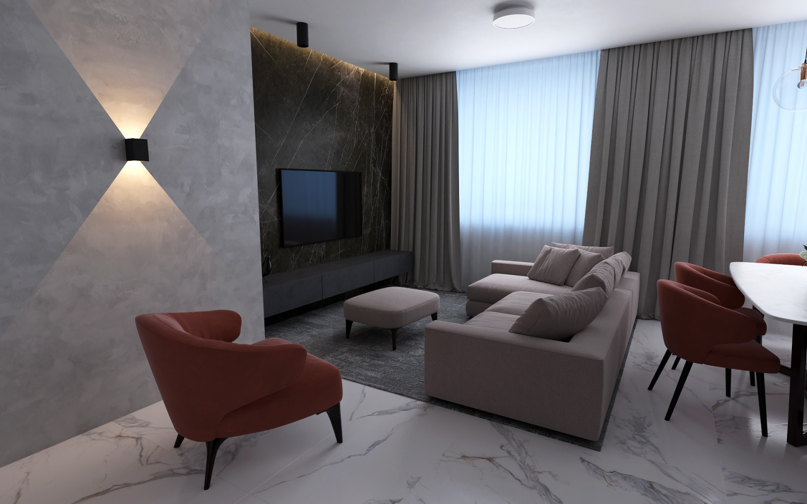 Современный Дизайн Квартиры 106 кв.м.