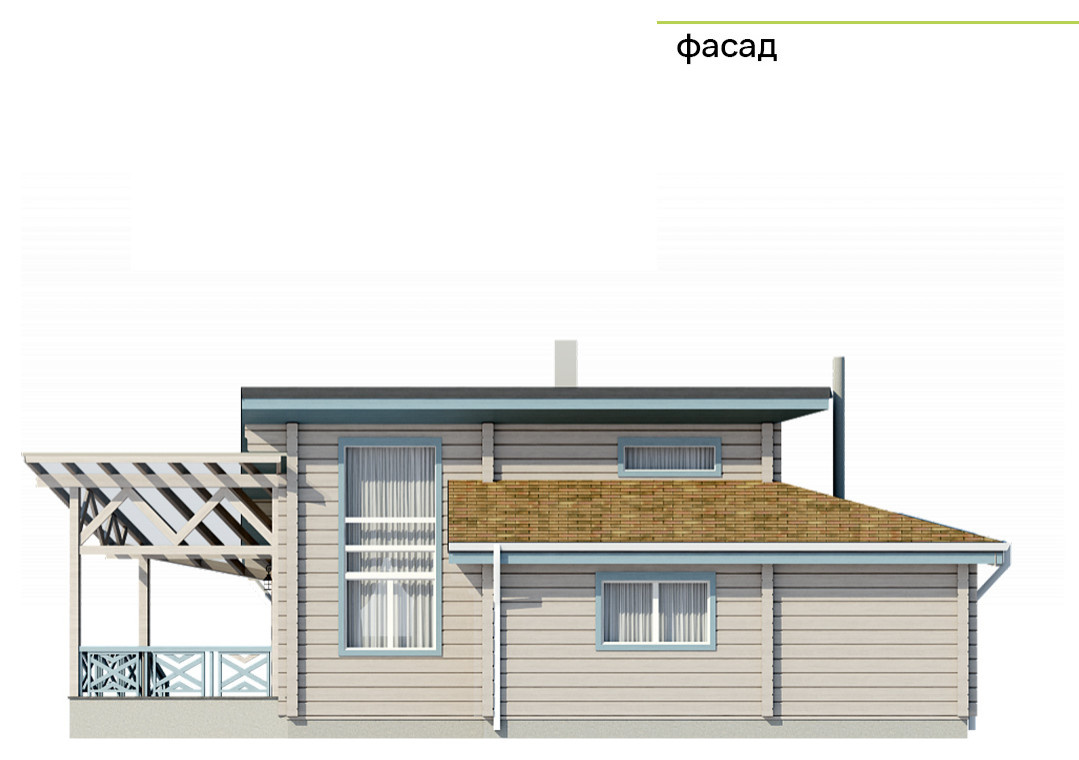 Дом из клееного бруса | Пегас 144