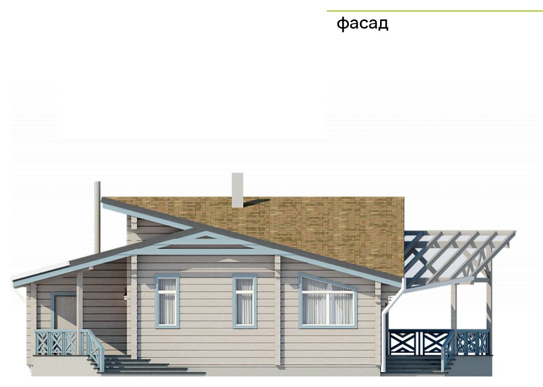 Дом из клееного бруса | Пегас 144