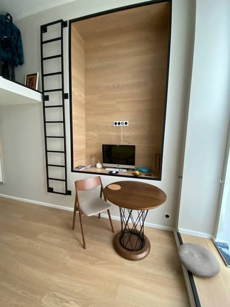 15 кв.м. квартира с дизайнерским ремонтом