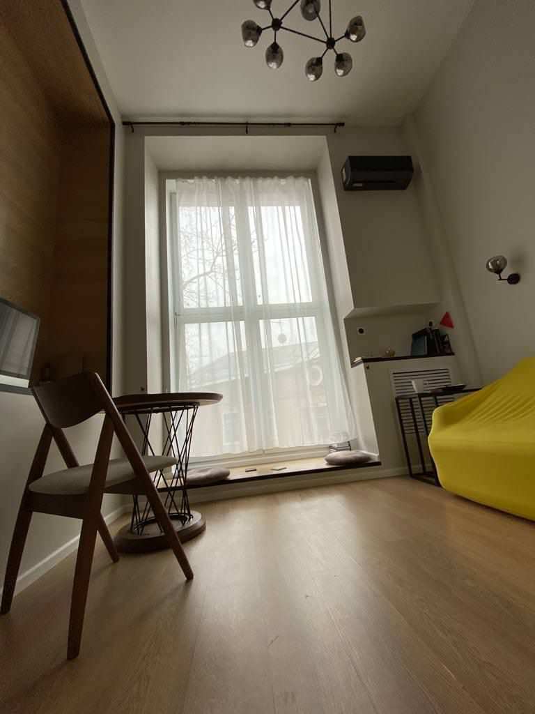 15 кв.м. квартира с дизайнерским ремонтом