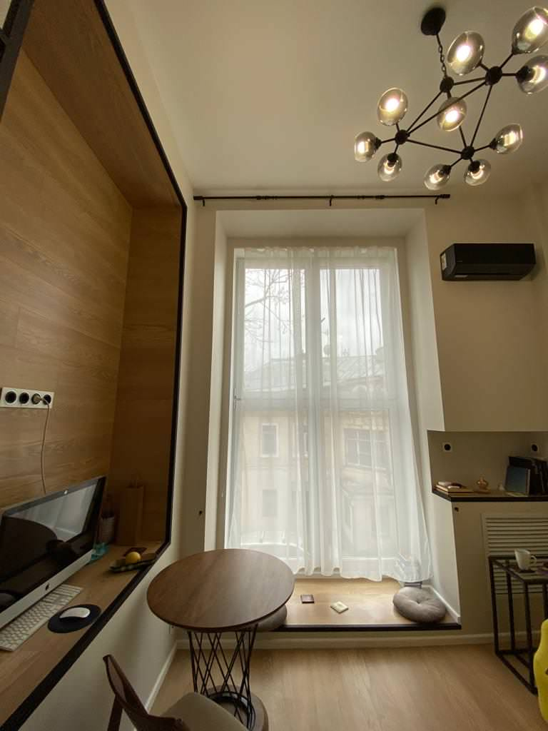 15 кв.м. квартира с дизайнерским ремонтом