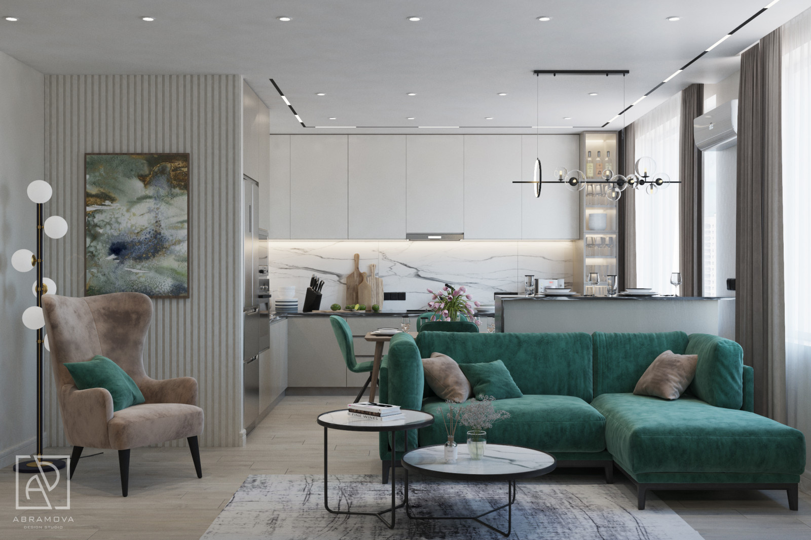 Дизайн-проект 2-х комнатной квартиры ЖК Летний сад г