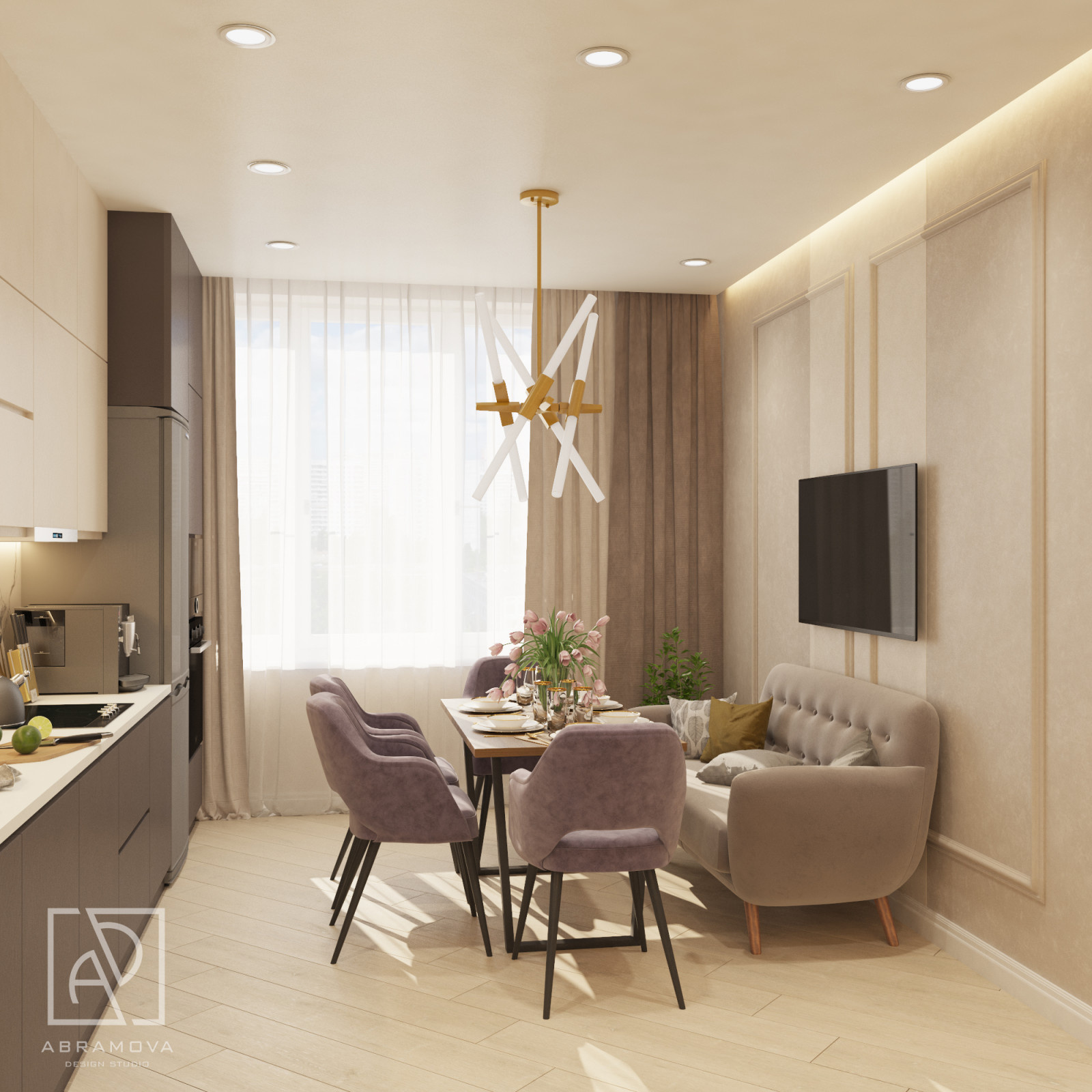 Дизайн-проект 2-х комнатной квартиры ЖК Испанские кварталы1