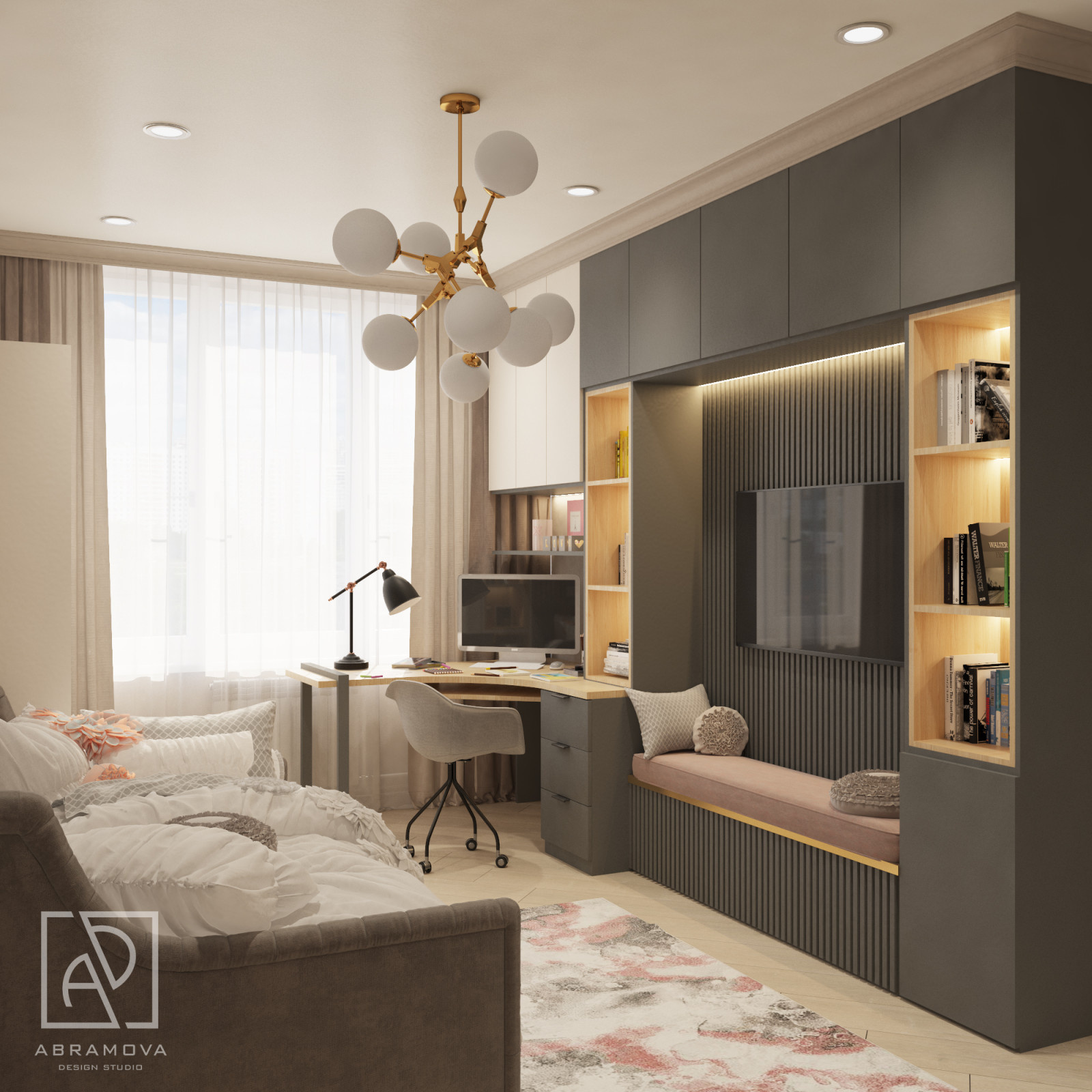 Дизайн-проект 2-х комнатной квартиры ЖК Испанские кварталы1