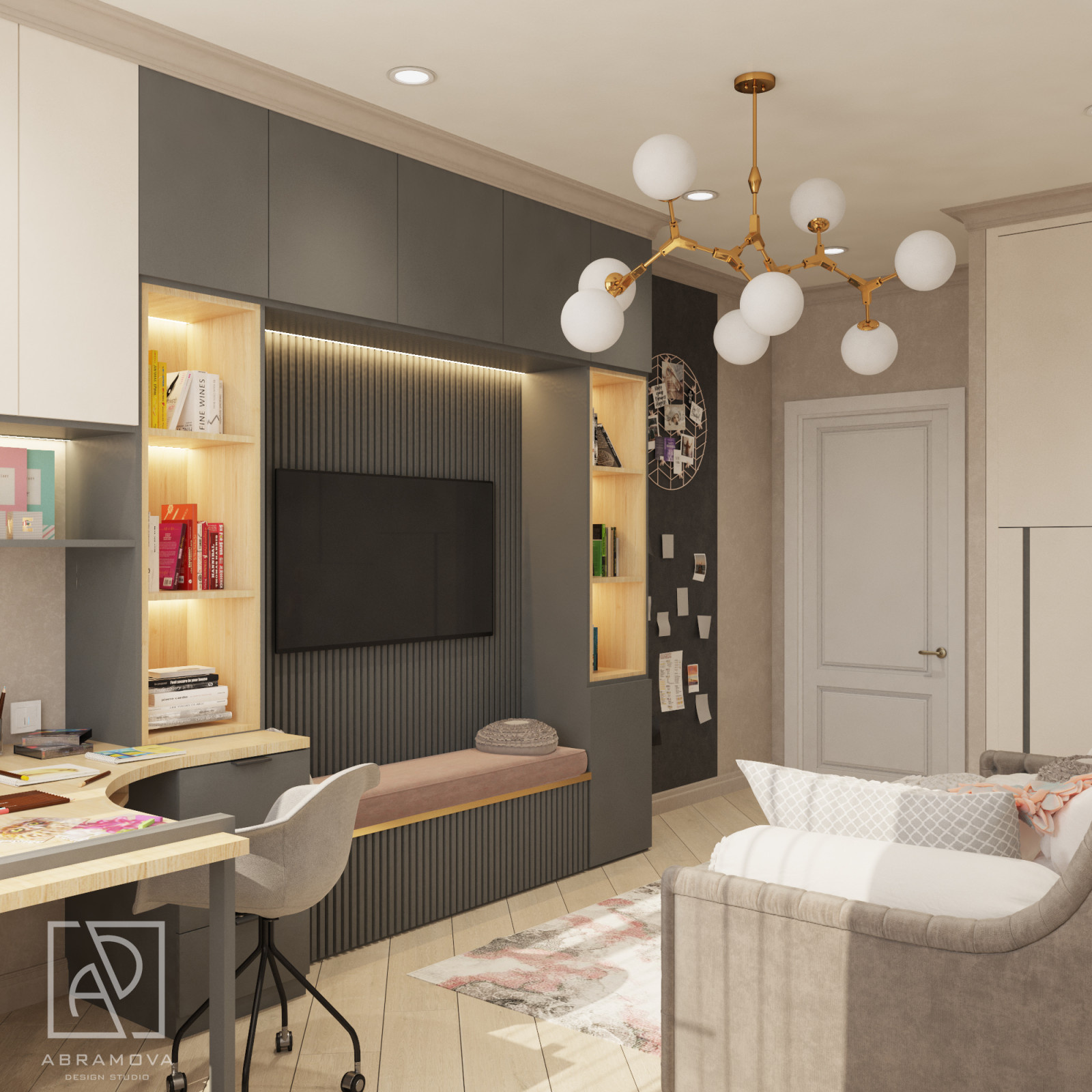 Дизайн-проект 2-х комнатной квартиры ЖК Испанские кварталы1