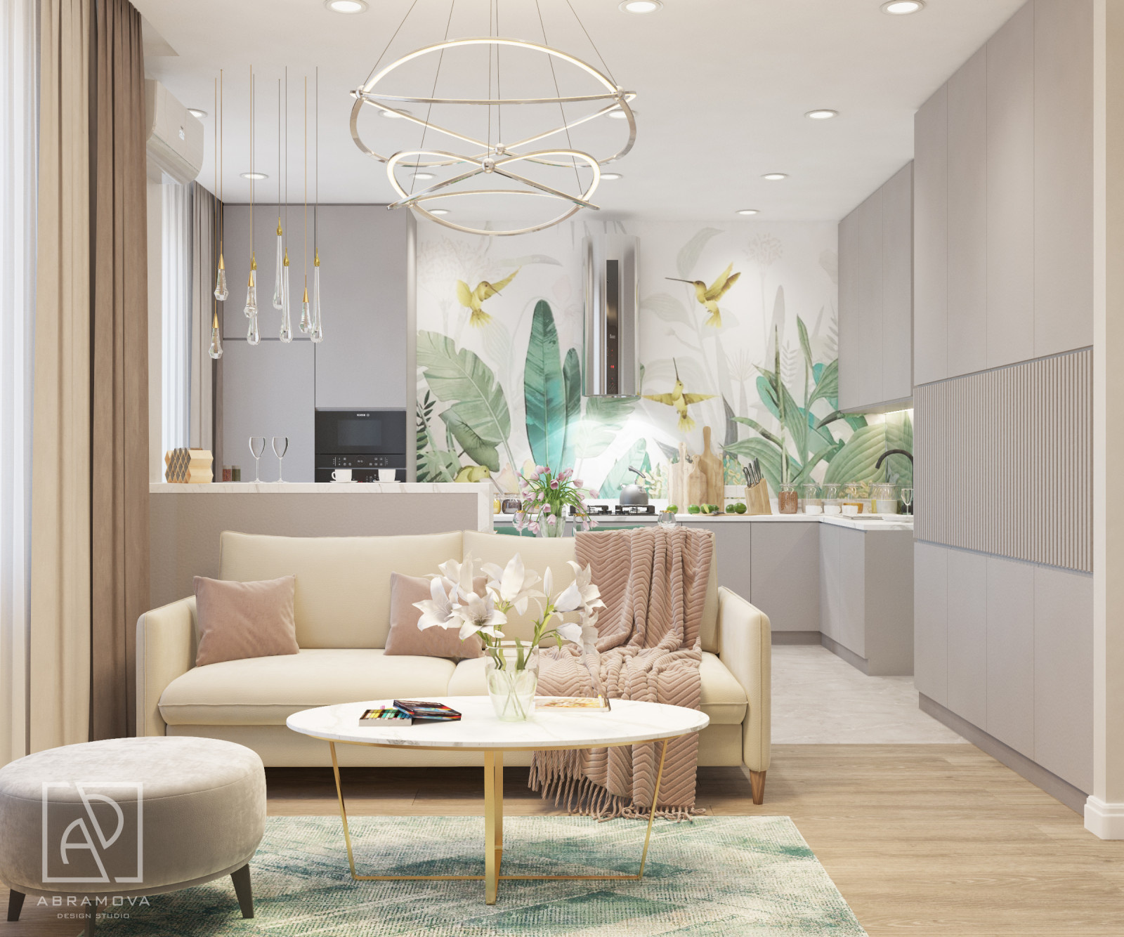 Дизайн-проект  3-х комнатной квартиры ЖК Новые Ватутинки