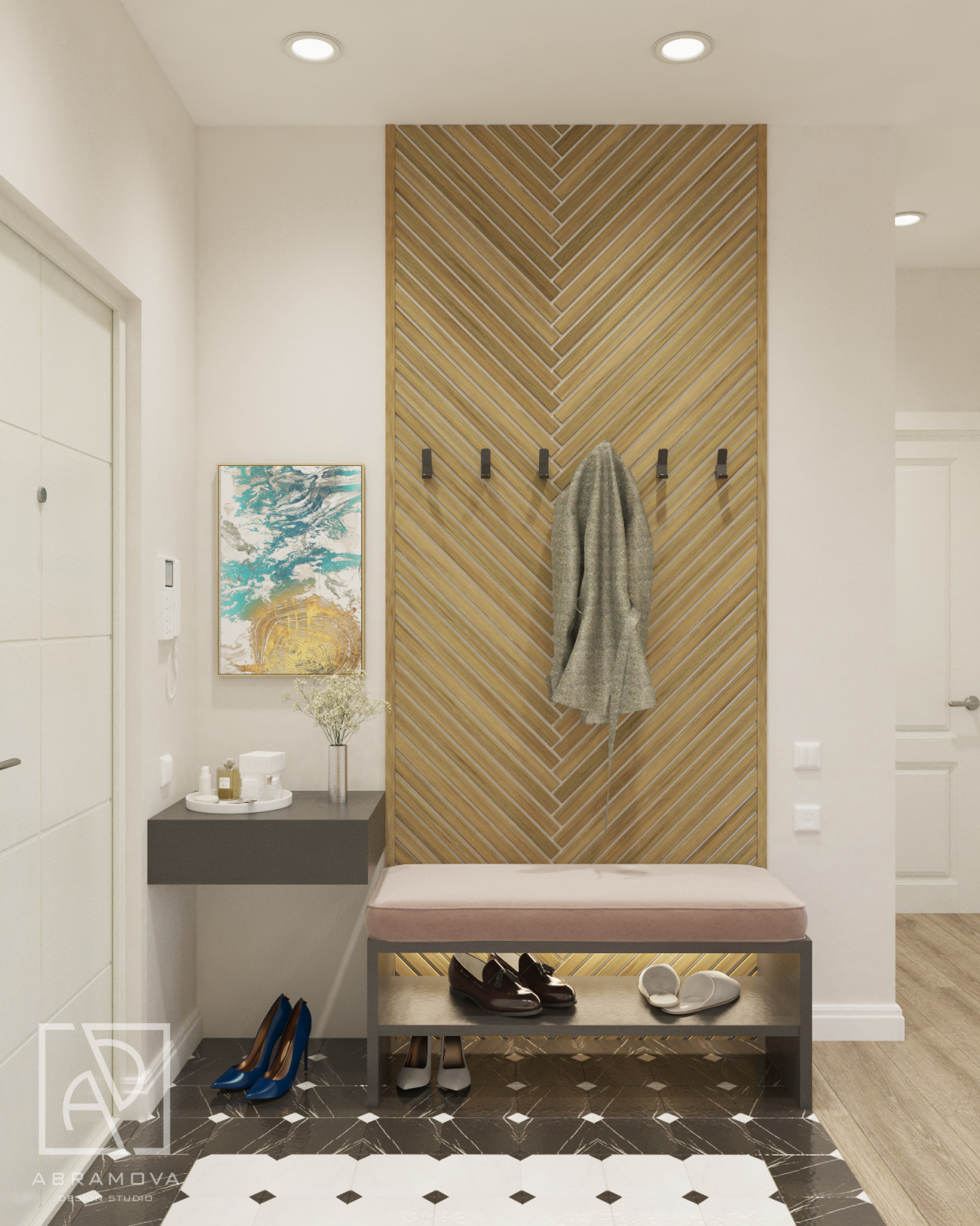 Дизайн-проект  3-х комнатной квартиры ЖК Новые Ватутинки