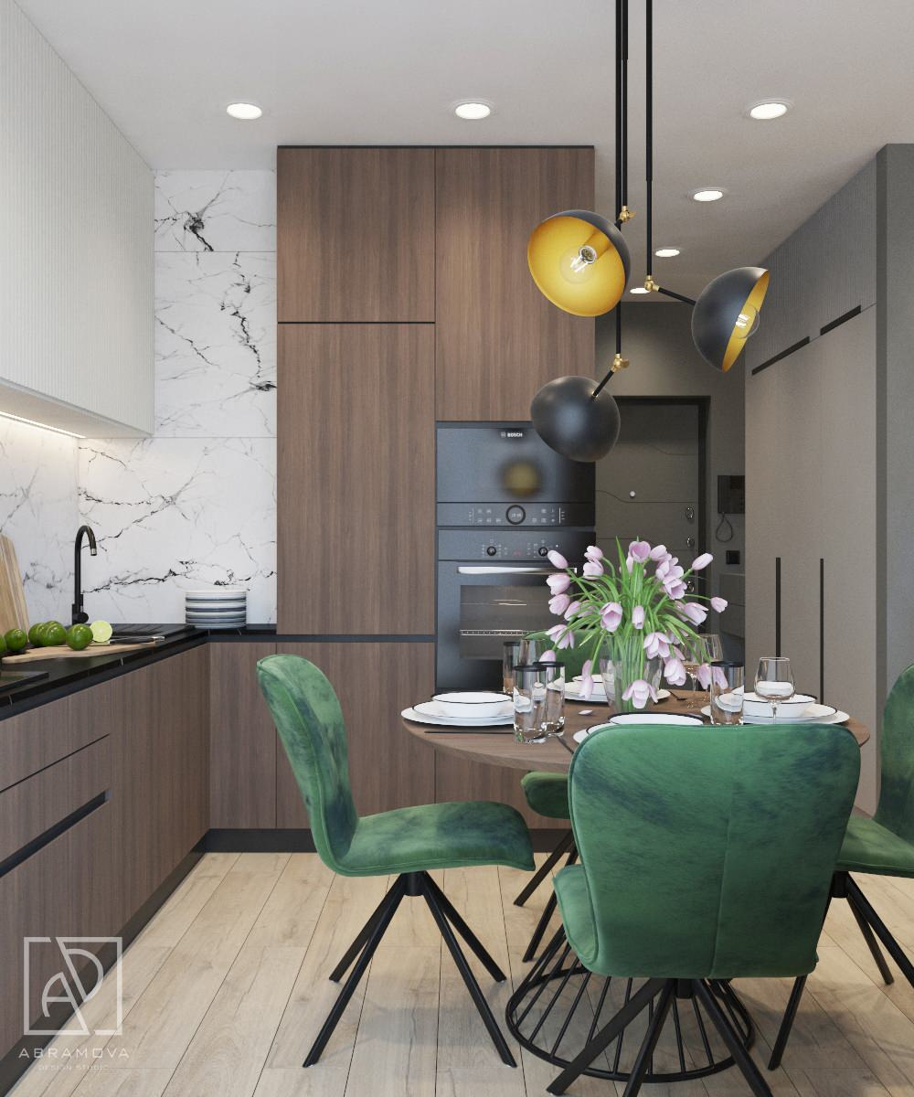 Дизайн-проект  1-комнатной квартиры  ЖК Тенистая г.Москва