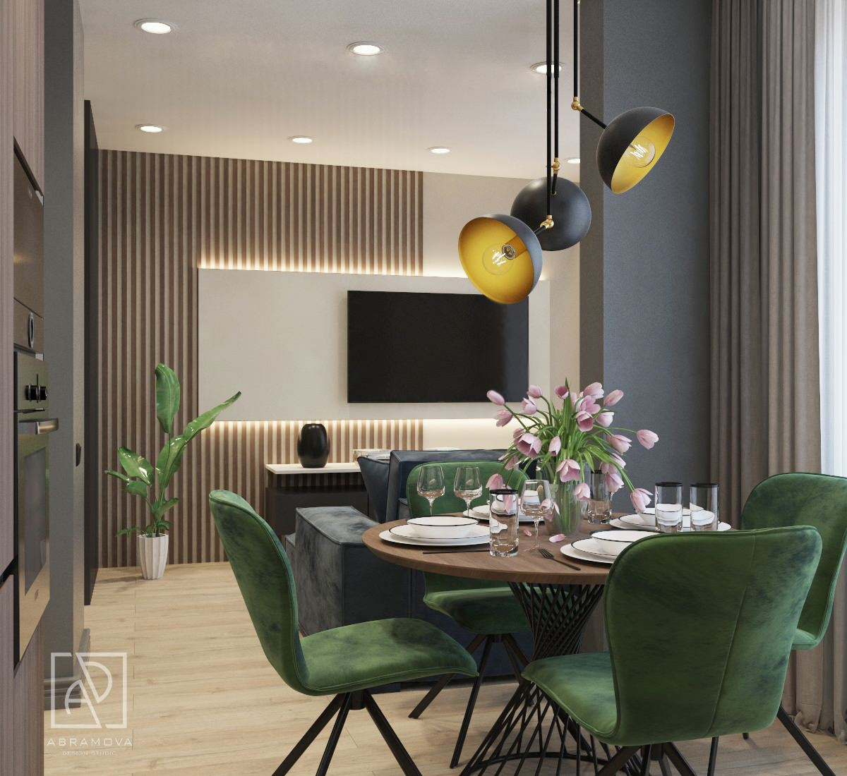 Дизайн-проект  1-комнатной квартиры  ЖК Тенистая г.Москва