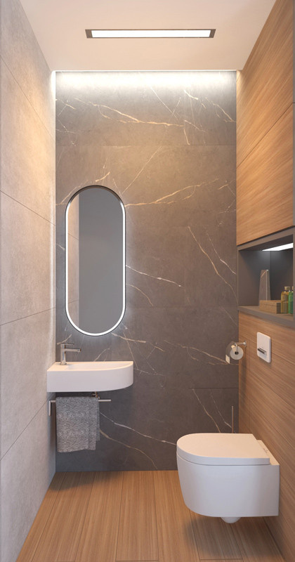 Дизайн-проект интерьеров помещений загородного дома, проектируемая площадь 70,0