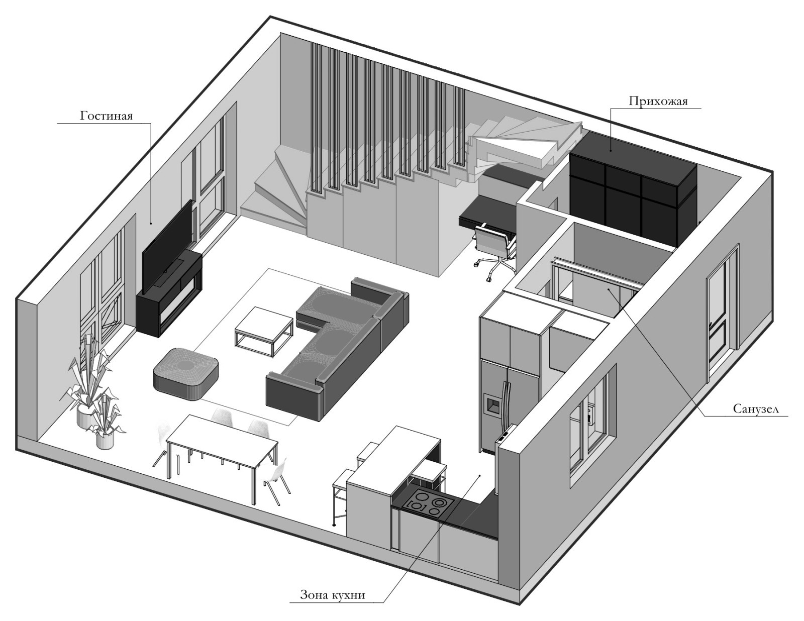 Частный двухэтажный дом в Ниж.области {110кв.м.}