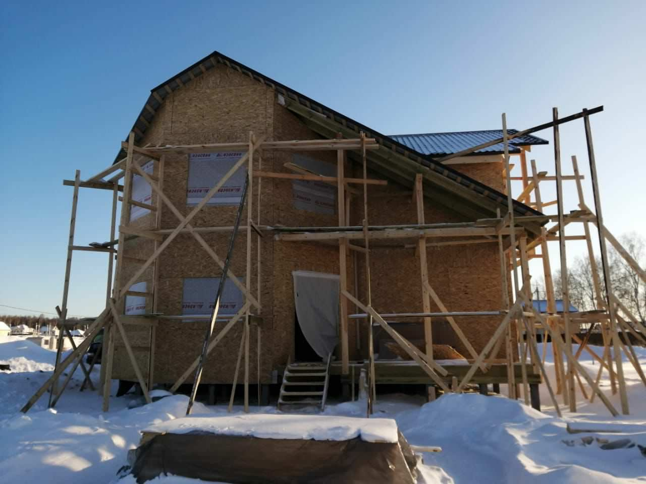 Каркасный дом по проекту "Минск"