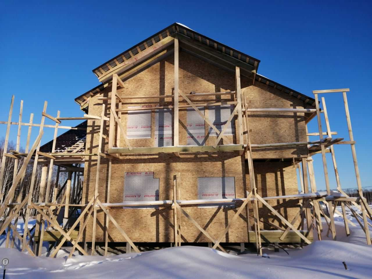 Каркасный дом по проекту "Минск"