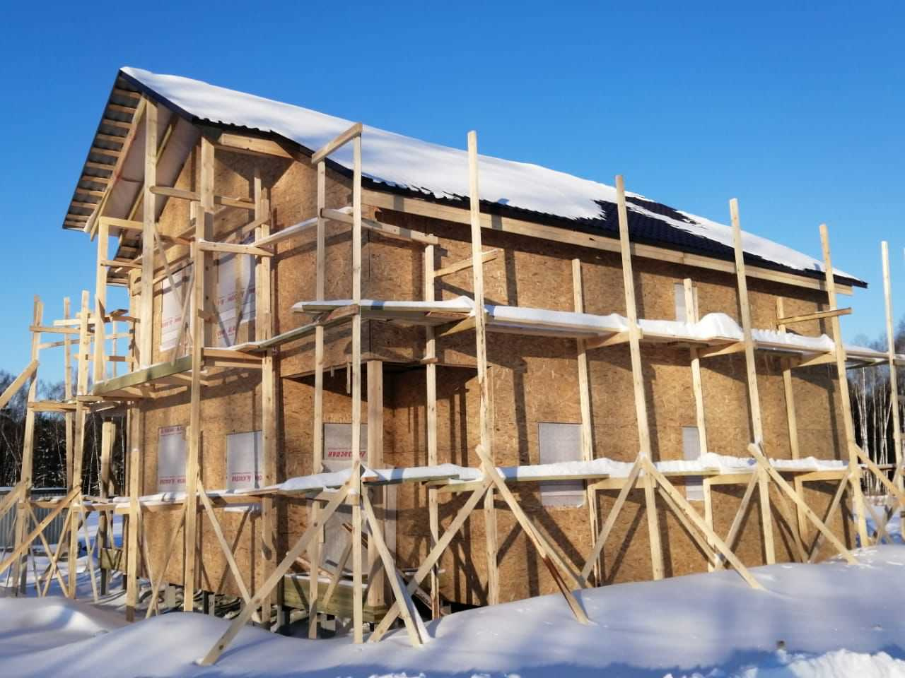 Каркасный дом по проекту "Минск"