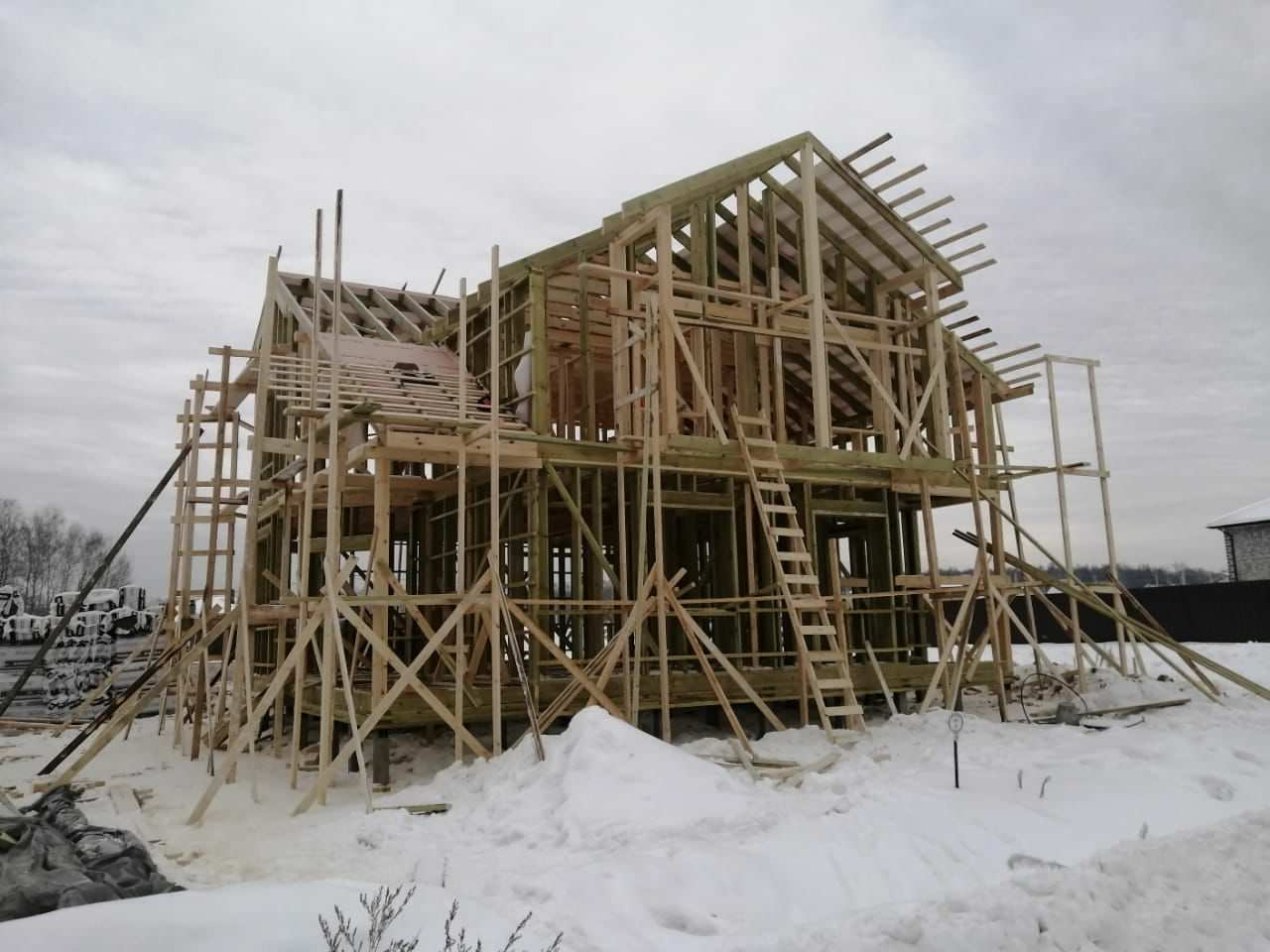 Каркасный дом по проекту "Минск"