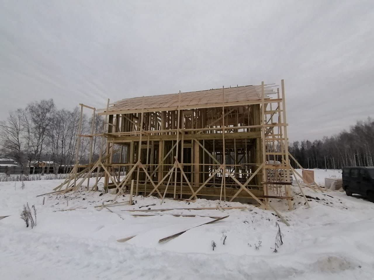 Каркасный дом по проекту "Минск"