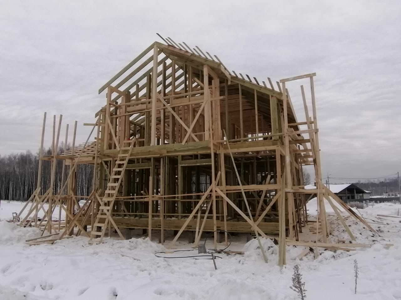 Каркасный дом по проекту "Минск"