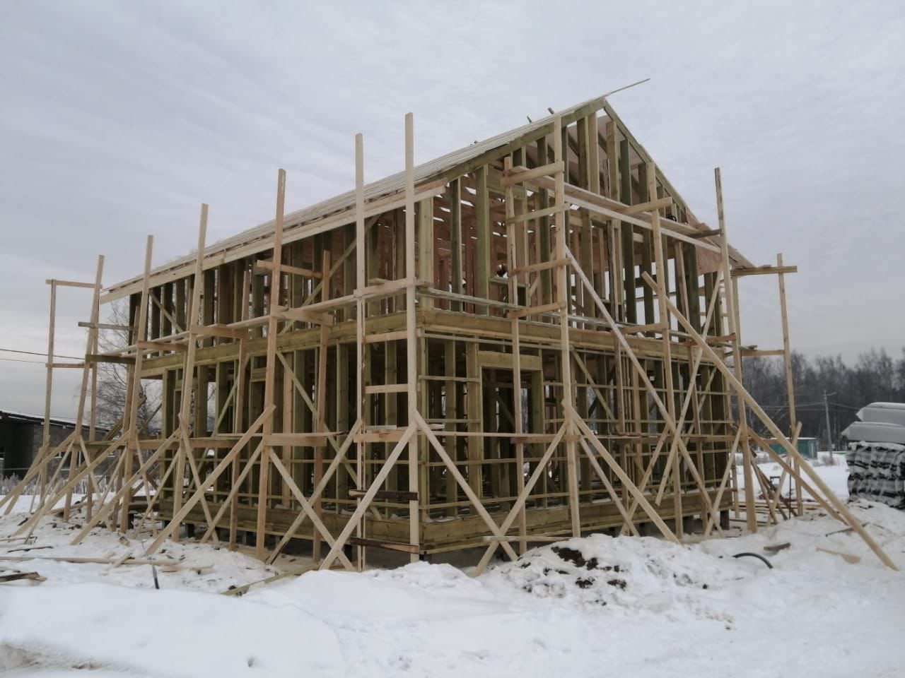 Каркасный дом по проекту "Минск"