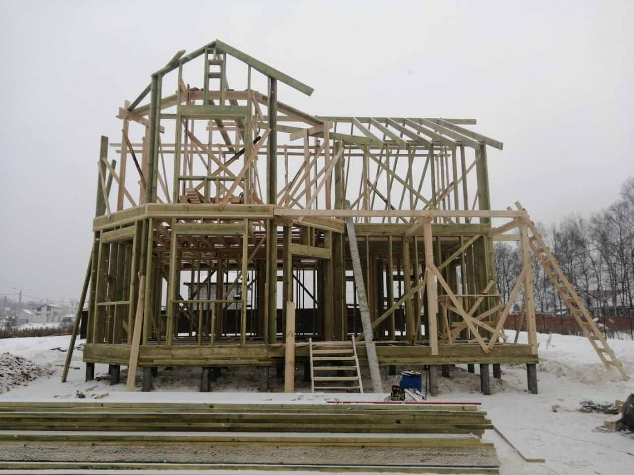 Каркасный дом по проекту "Минск"