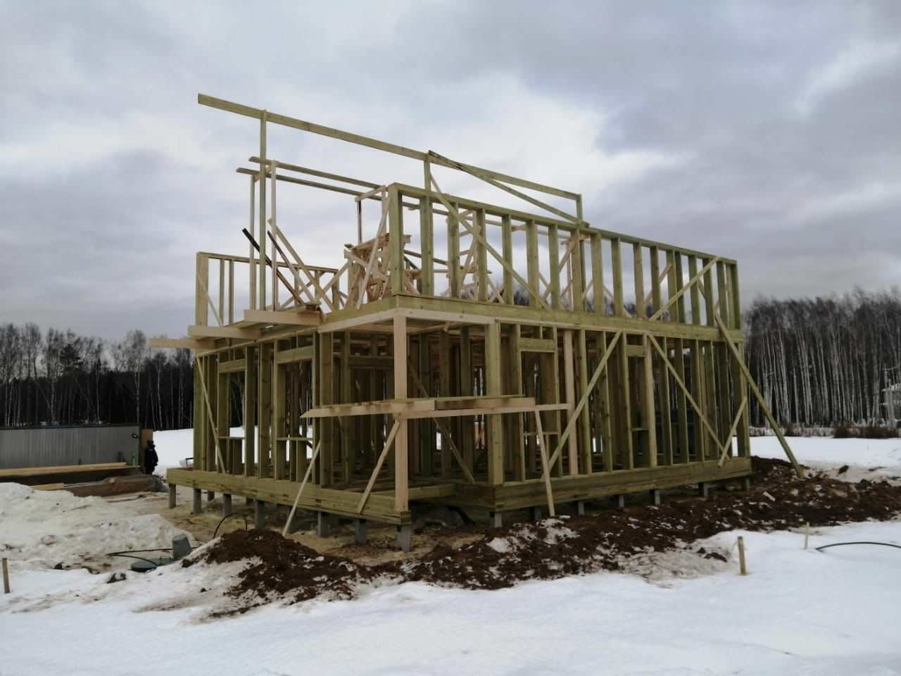 Каркасный дом по проекту "Минск"