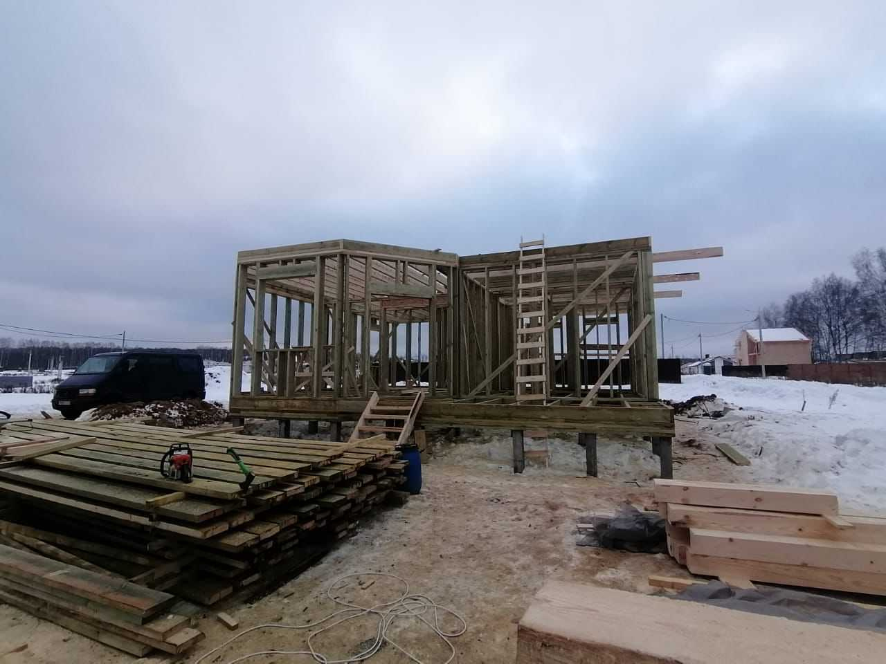 Каркасный дом по проекту "Минск"