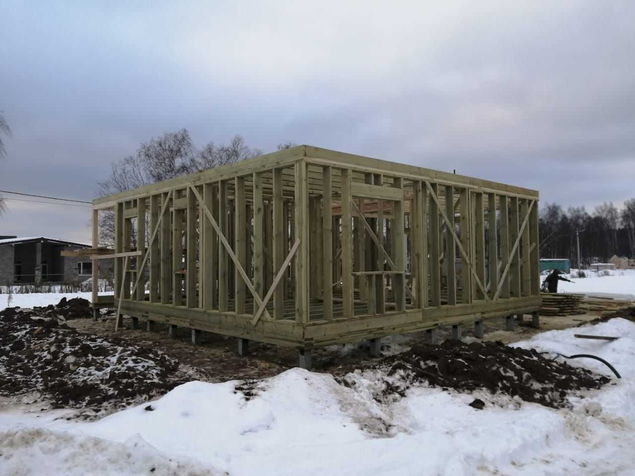 Каркасный дом по проекту "Минск"