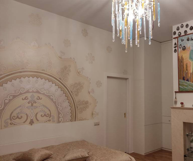 Роспись в интерьере "Солнечный щит"