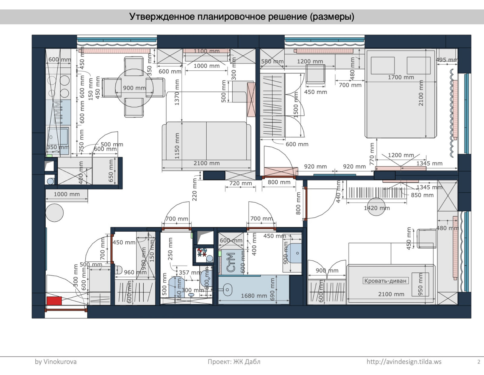 План расстановки мебели