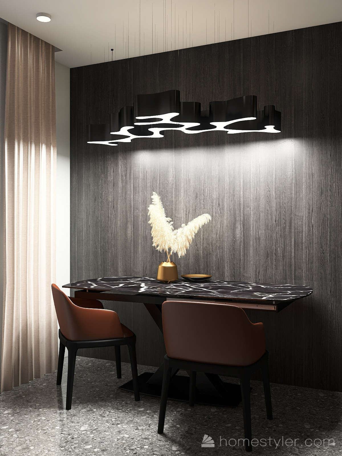 Брутальная двухкомнатная квартира