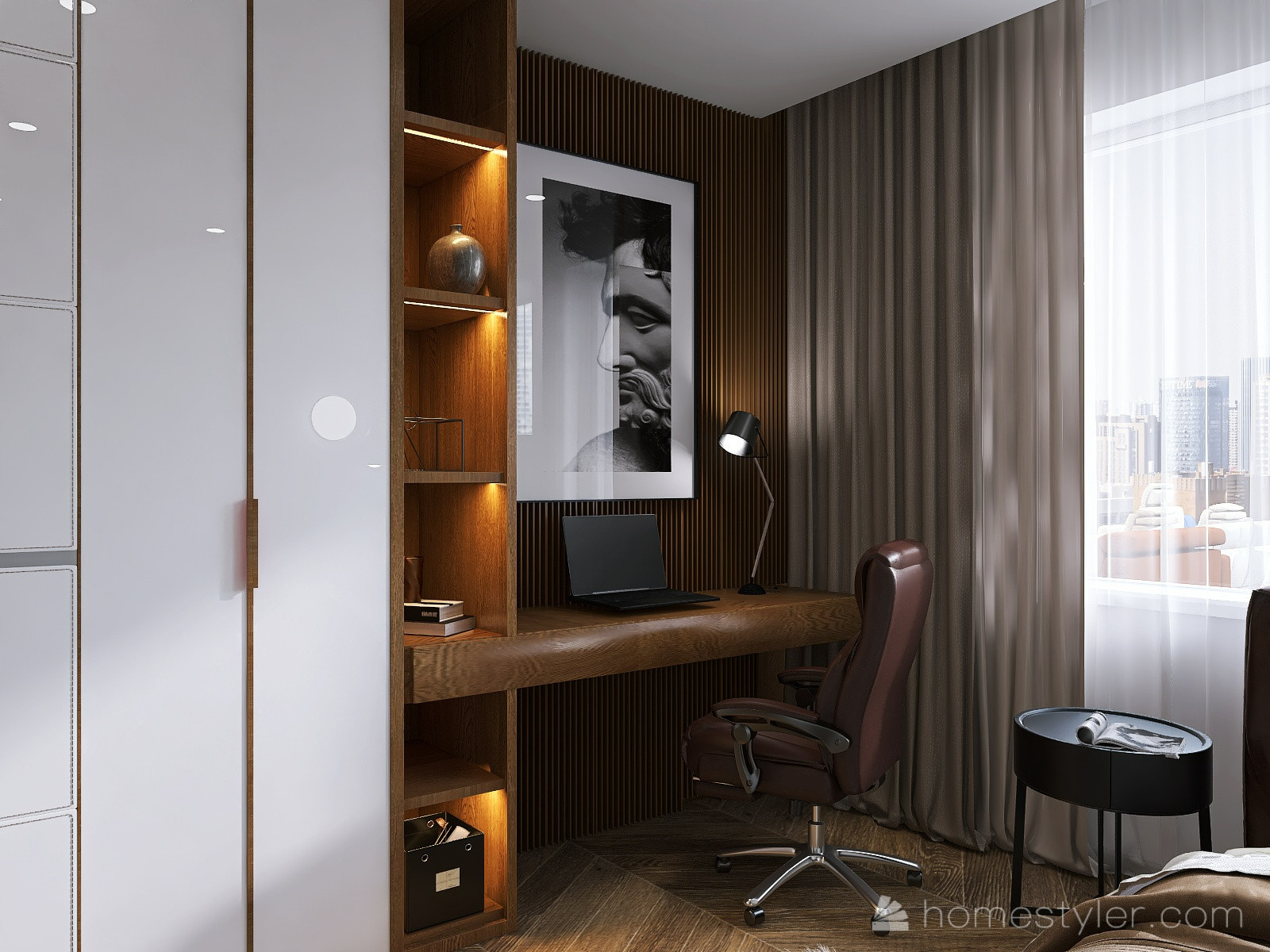 Брутальная двухкомнатная квартира