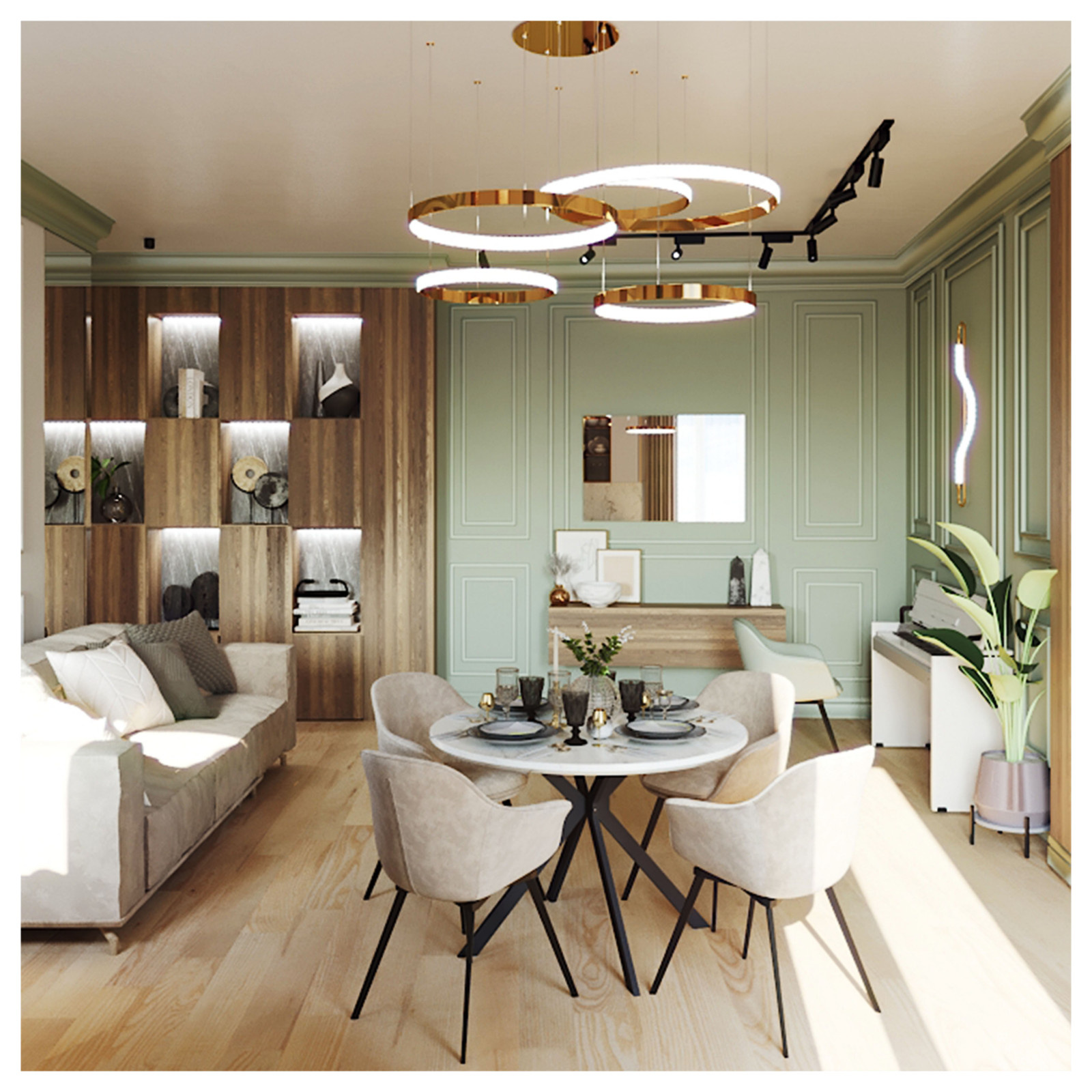 Дизайн квартиры 50 кв.м.